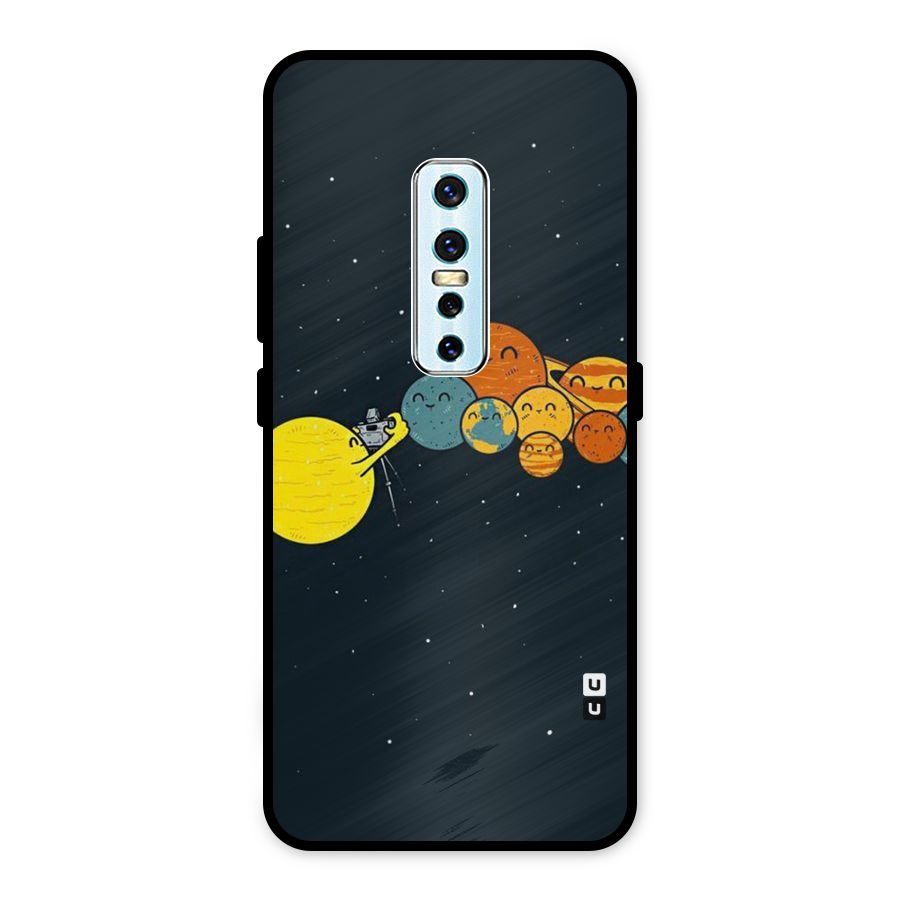 Planet Family Metal Back Case for Vivo V17 Pro