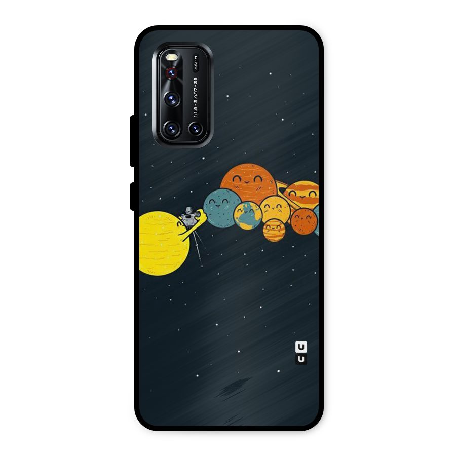 Planet Family Metal Back Case for Vivo V19