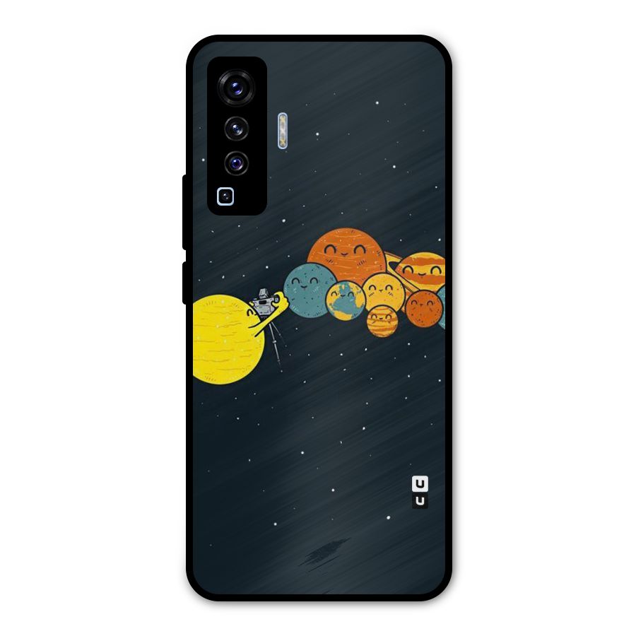 Planet Family Metal Back Case for Vivo X50