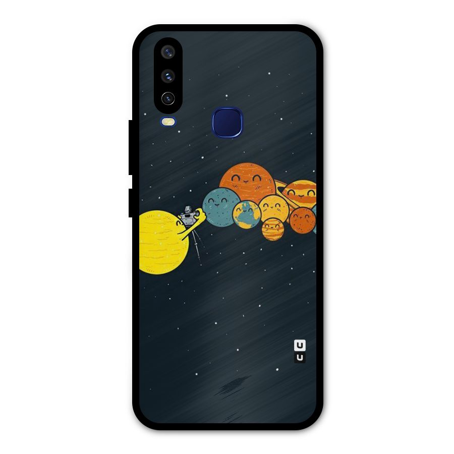 Planet Family Metal Back Case for Vivo Y12
