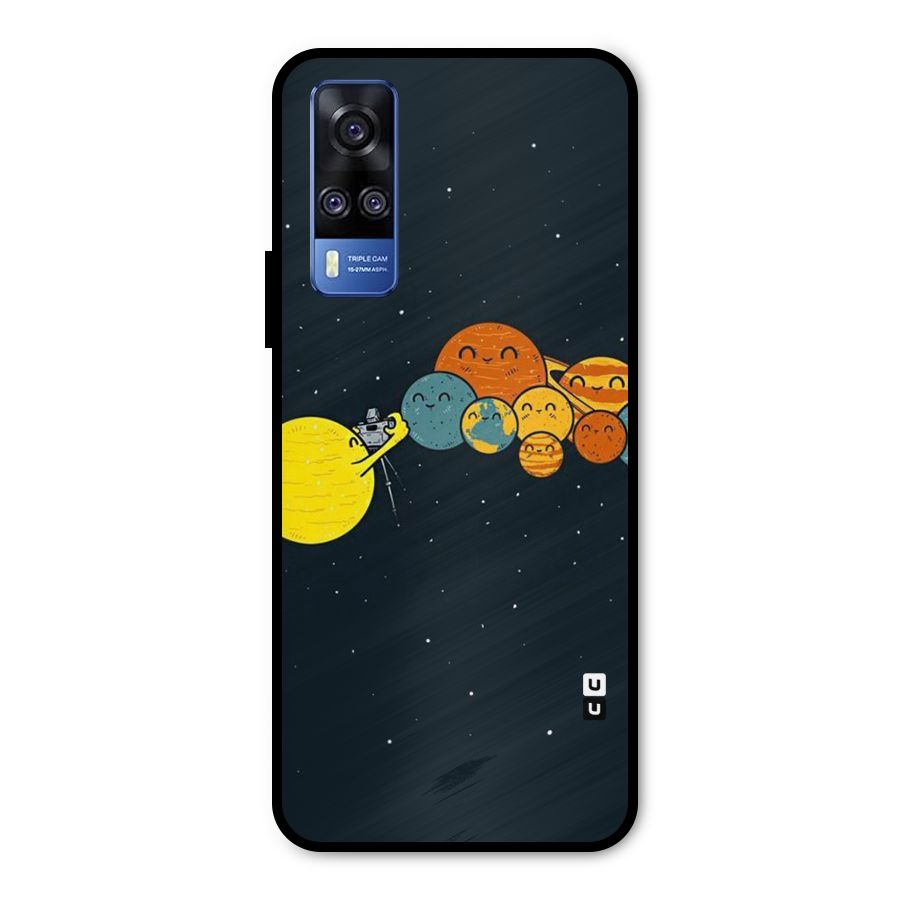 Planet Family Metal Back Case for Vivo Y51A