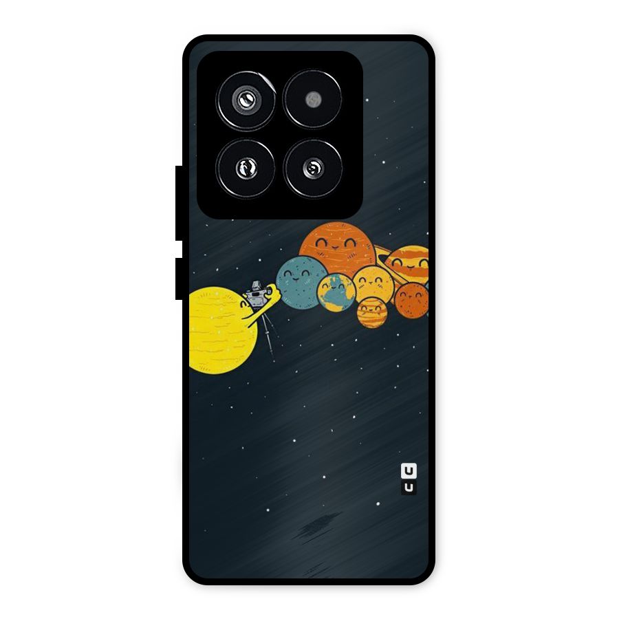 Planet Family Metal Back Case for Xiaomi 14 Pro