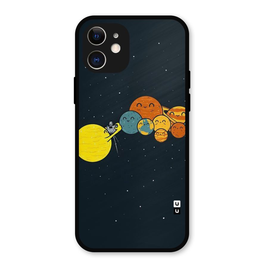 Planet Family Metal Back Case for iPhone 12