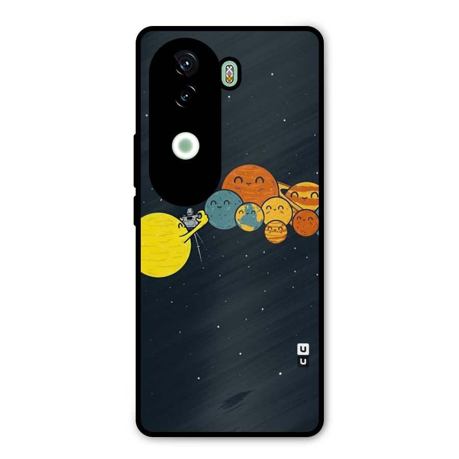 Planet Family Metal Back Case for iQOO Z9s