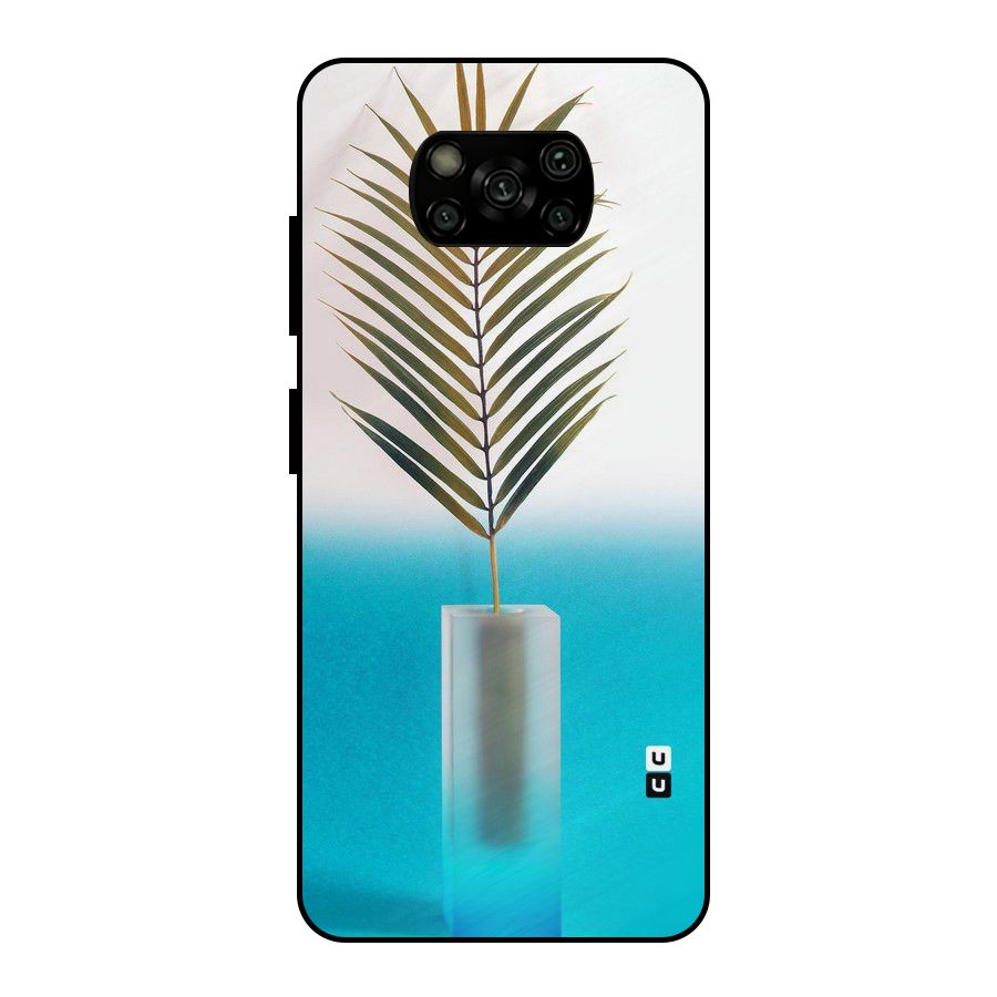 Plant Home Art Metal Back Case for Poco X3