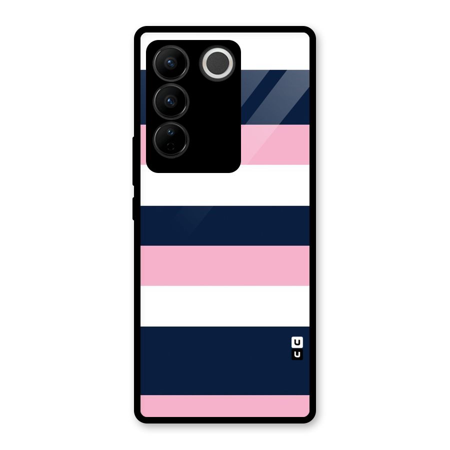 Play In Pastels Glass Back Case for Vivo V27 Pro