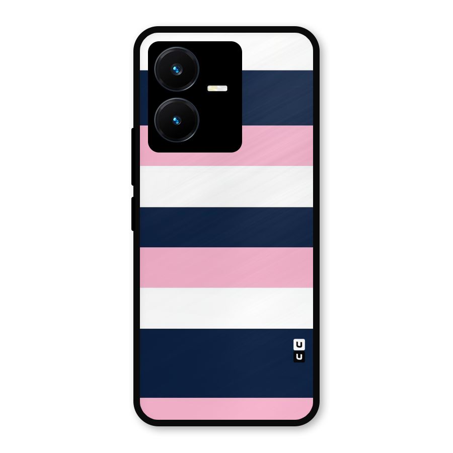 Play In Pastels Metal Back Case for Vivo Y22s