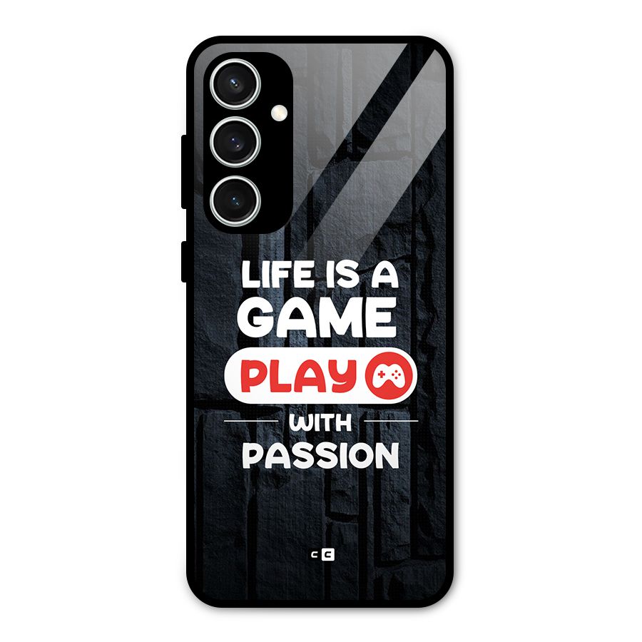 Play With Passion Glass Back Case for Galaxy S23 FE