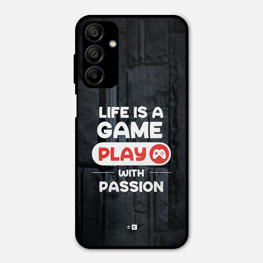 Play With Passion Metal Back Case for Galaxy A15 5G
