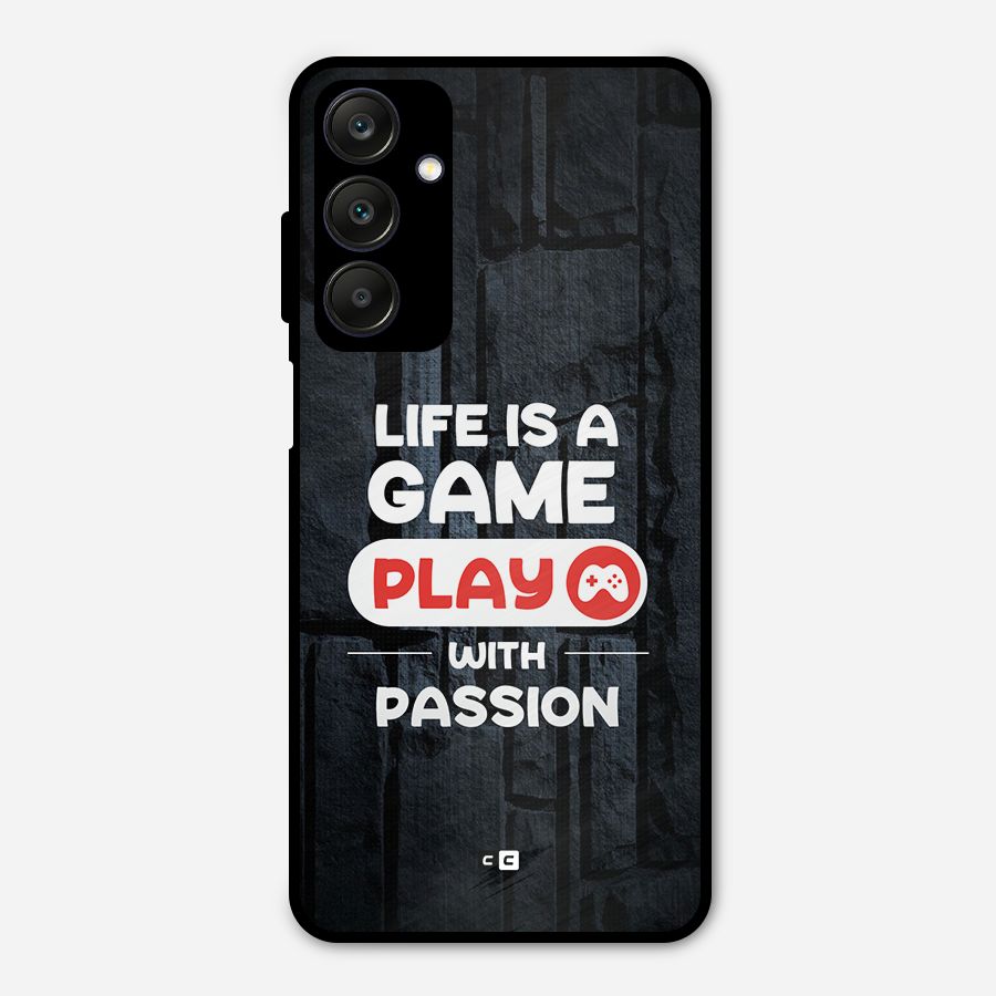 Play With Passion Metal Back Case for Galaxy A25 5G