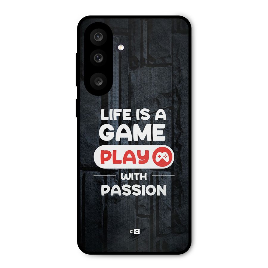 Play With Passion Metal Back Case for Galaxy F56