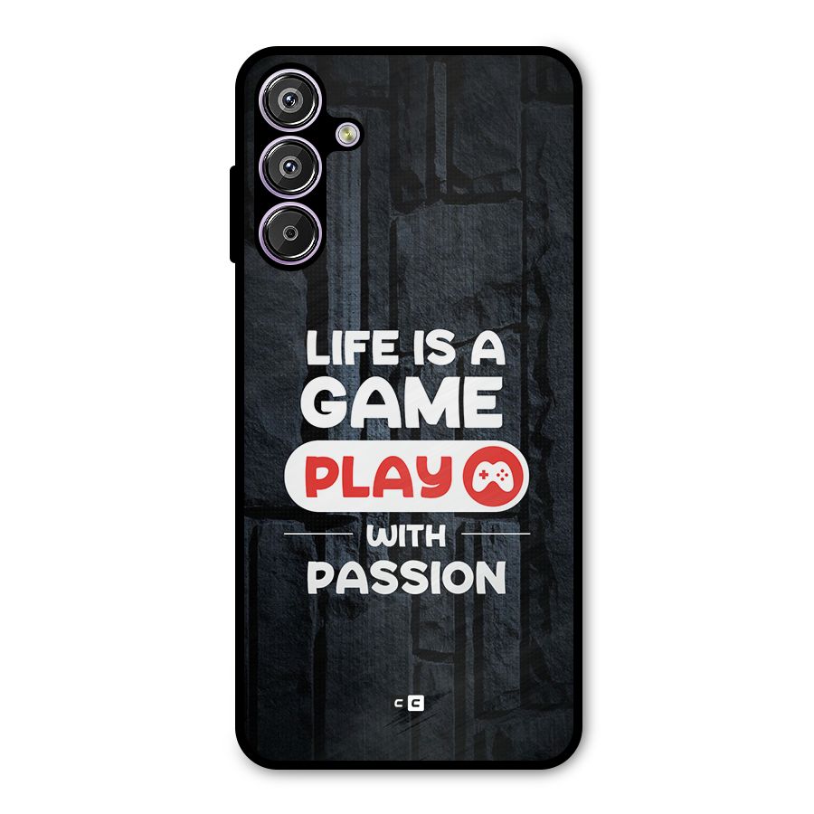 Play With Passion Metal Back Case for Galaxy M15