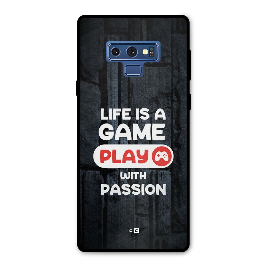 Play With Passion Metal Back Case for Galaxy Note 9