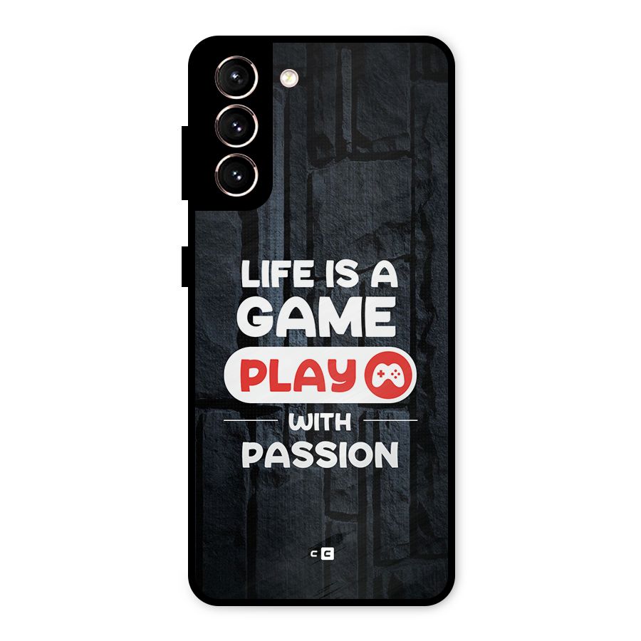Play With Passion Metal Back Case for Galaxy S21 5G