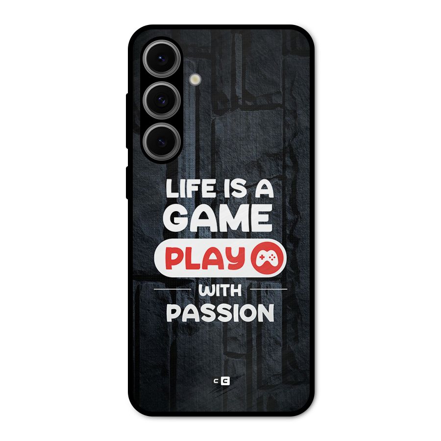 Play With Passion Metal Back Case for Galaxy S24 FE