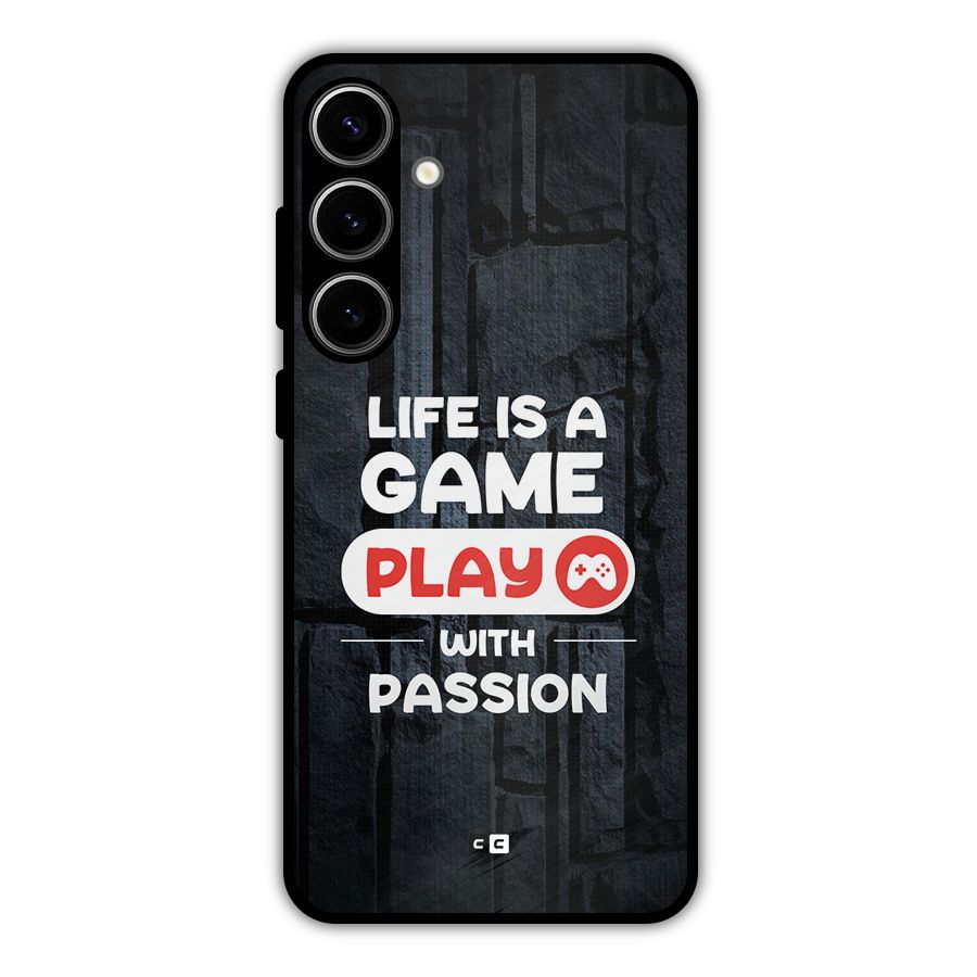 Play With Passion Metal Back Case for Galaxy S24 Plus