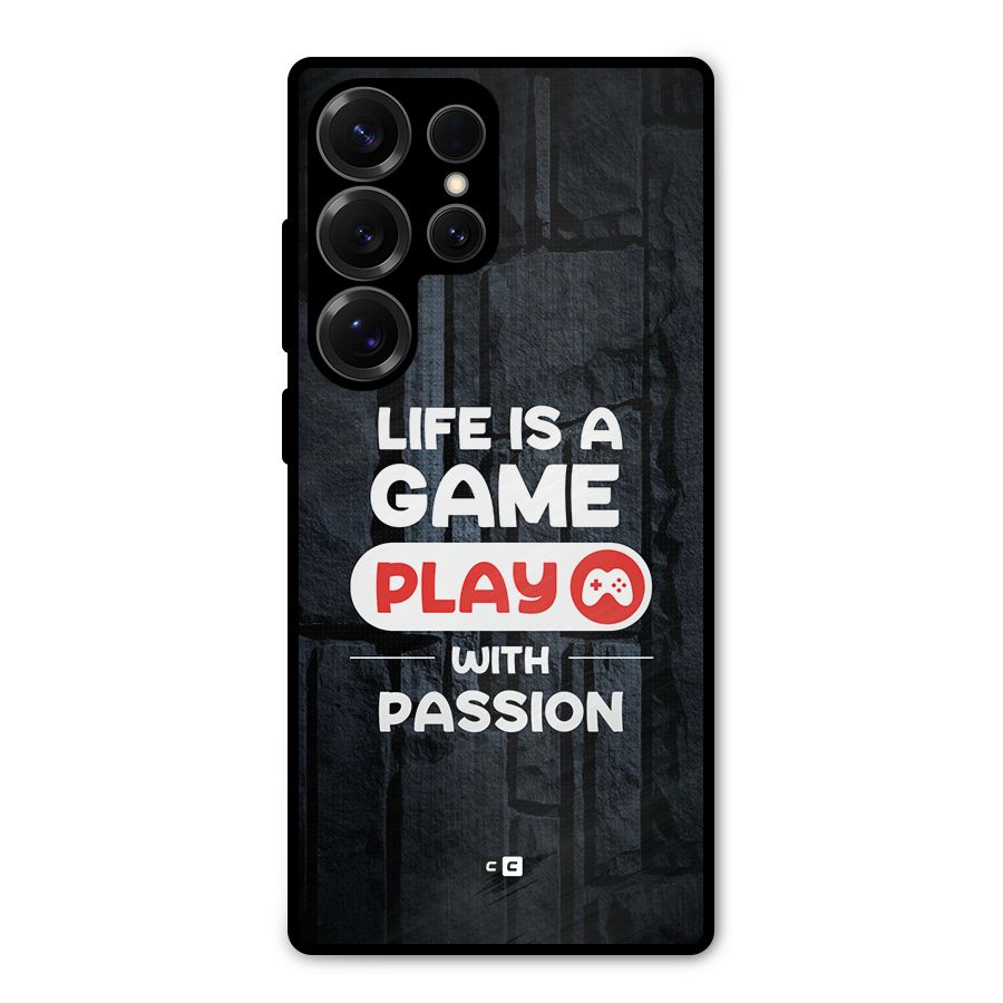 Play With Passion Metal Back Case for Galaxy S25 Ultra