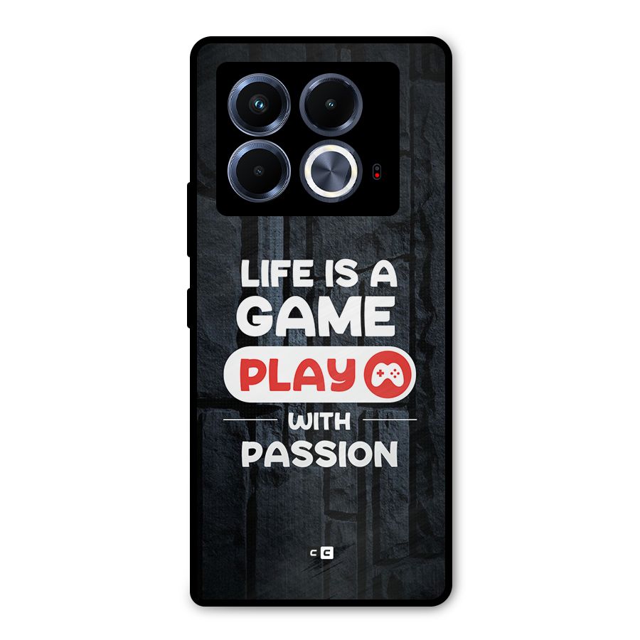 Play With Passion Metal Back Case for Infinix Note 40 5G