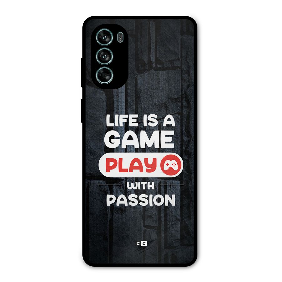 Play With Passion Metal Back Case for Moto G62