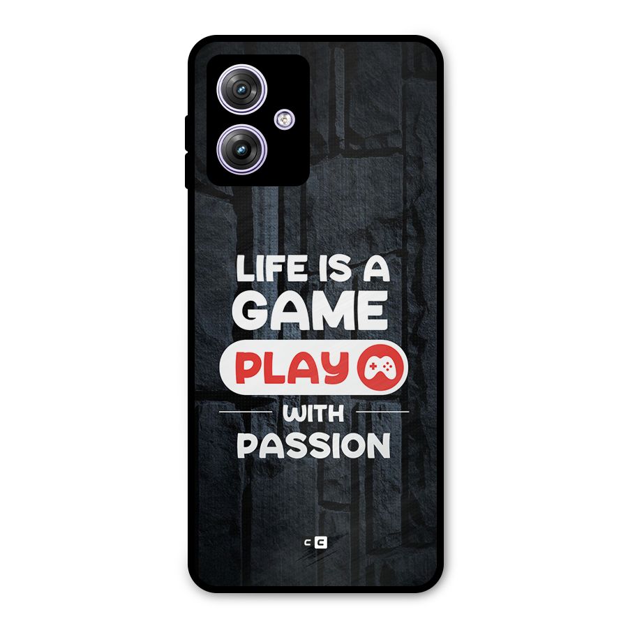 Play With Passion Metal Back Case for Moto G64
