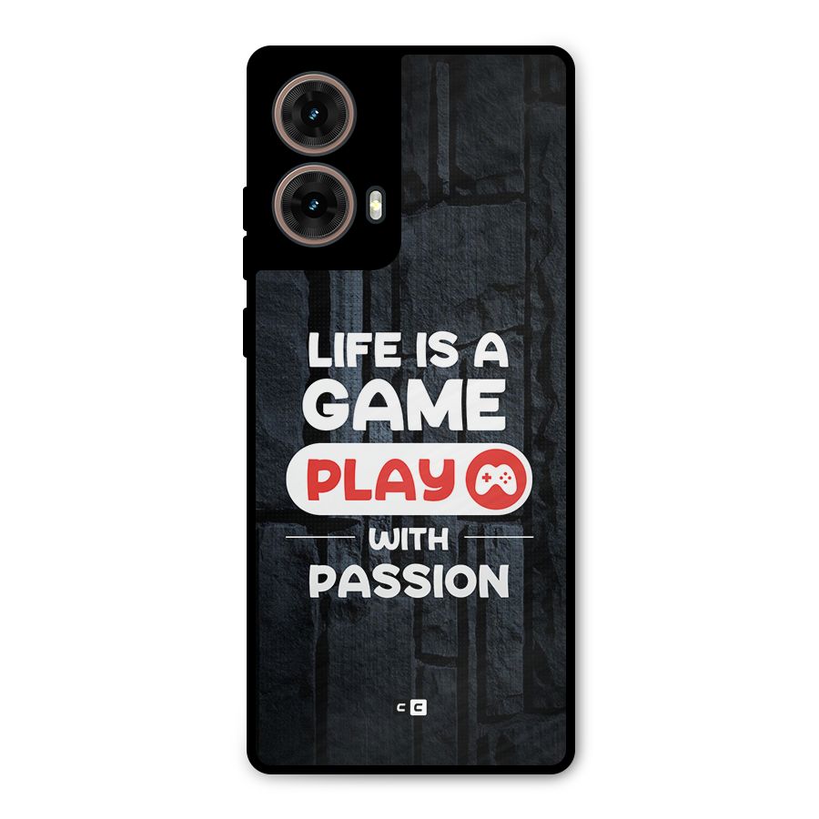 Play With Passion Metal Back Case for Moto G85