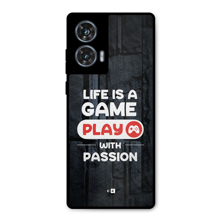 Play With Passion Metal Back Case for Motorola Edge 50 Fusion