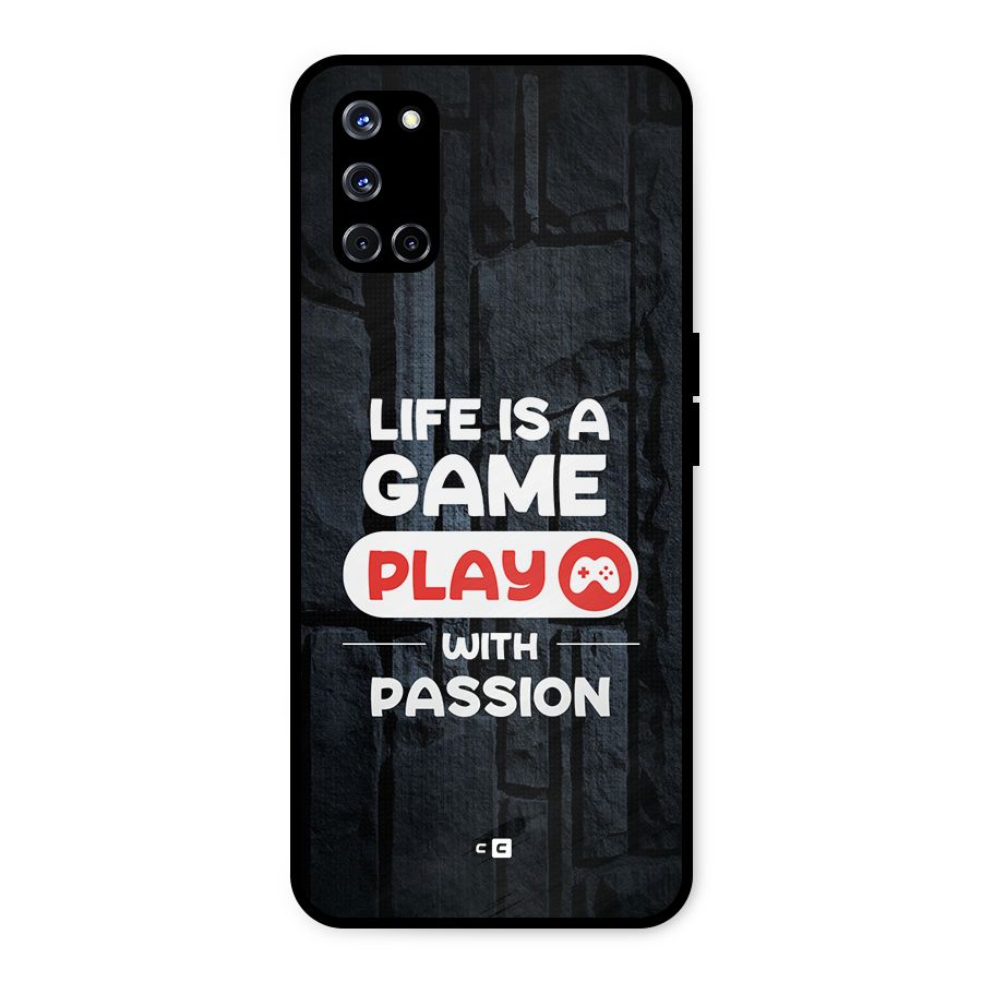 Play With Passion Metal Back Case for Oppo A52