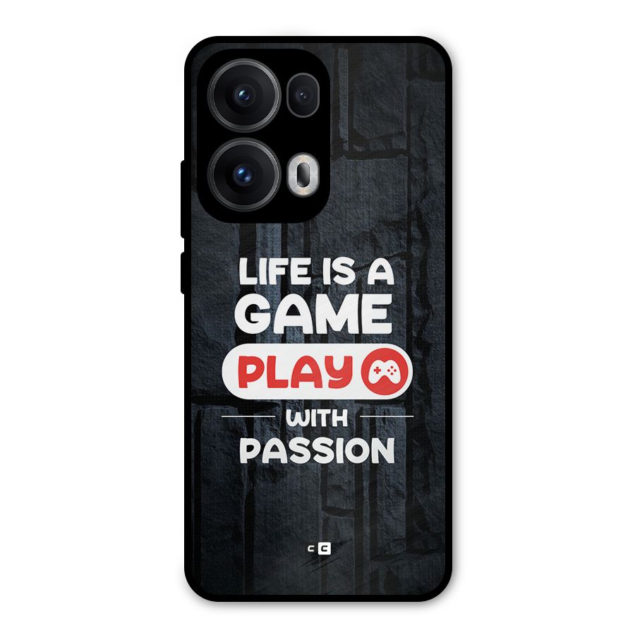 Play With Passion Metal Back Case for Oppo Reno13 Pro