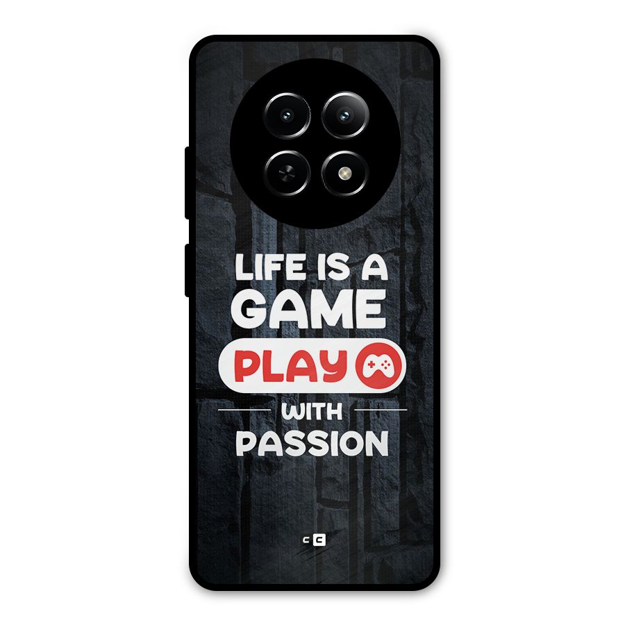 Play With Passion Metal Back Case for Realme 12x 5G