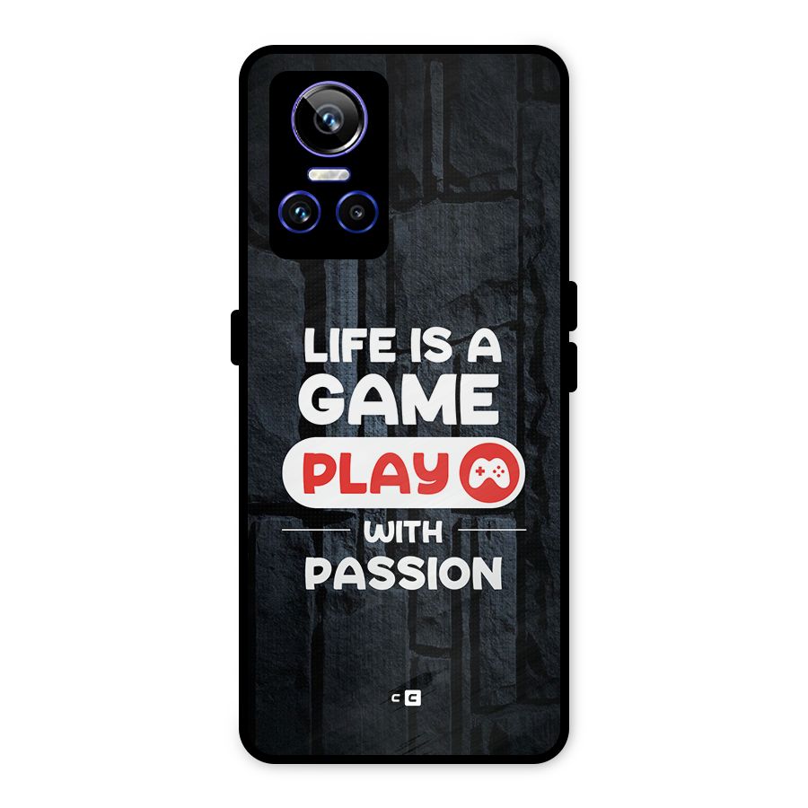 Play With Passion Metal Back Case for Realme GT Neo 3