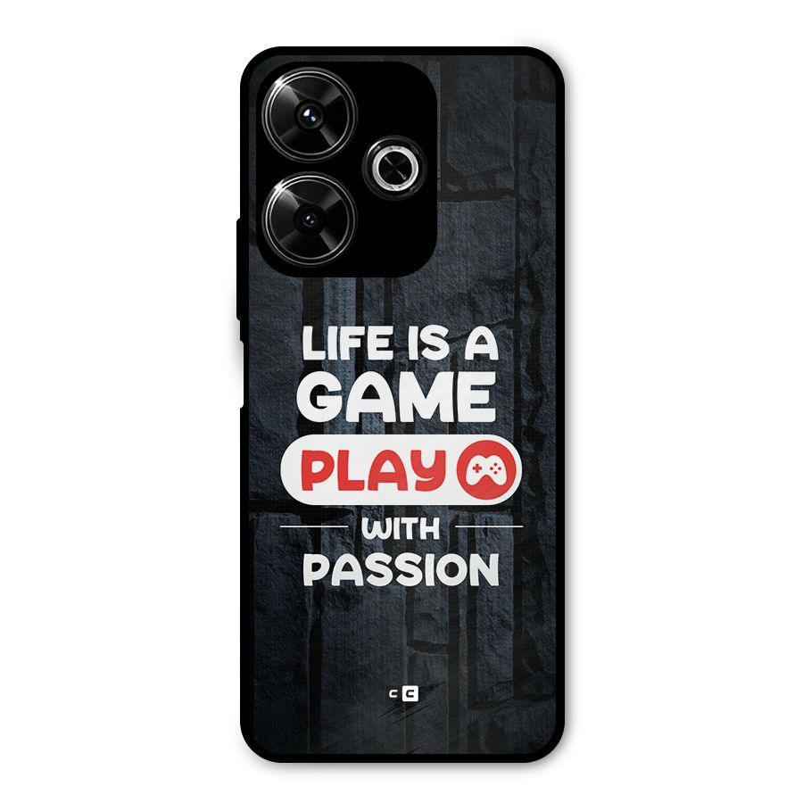 Play With Passion Metal Back Case for Redmi 13 5G