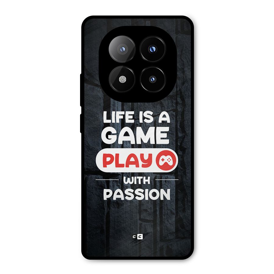 Play With Passion Metal Back Case for Redmi Note 14 Pro Plus 5G