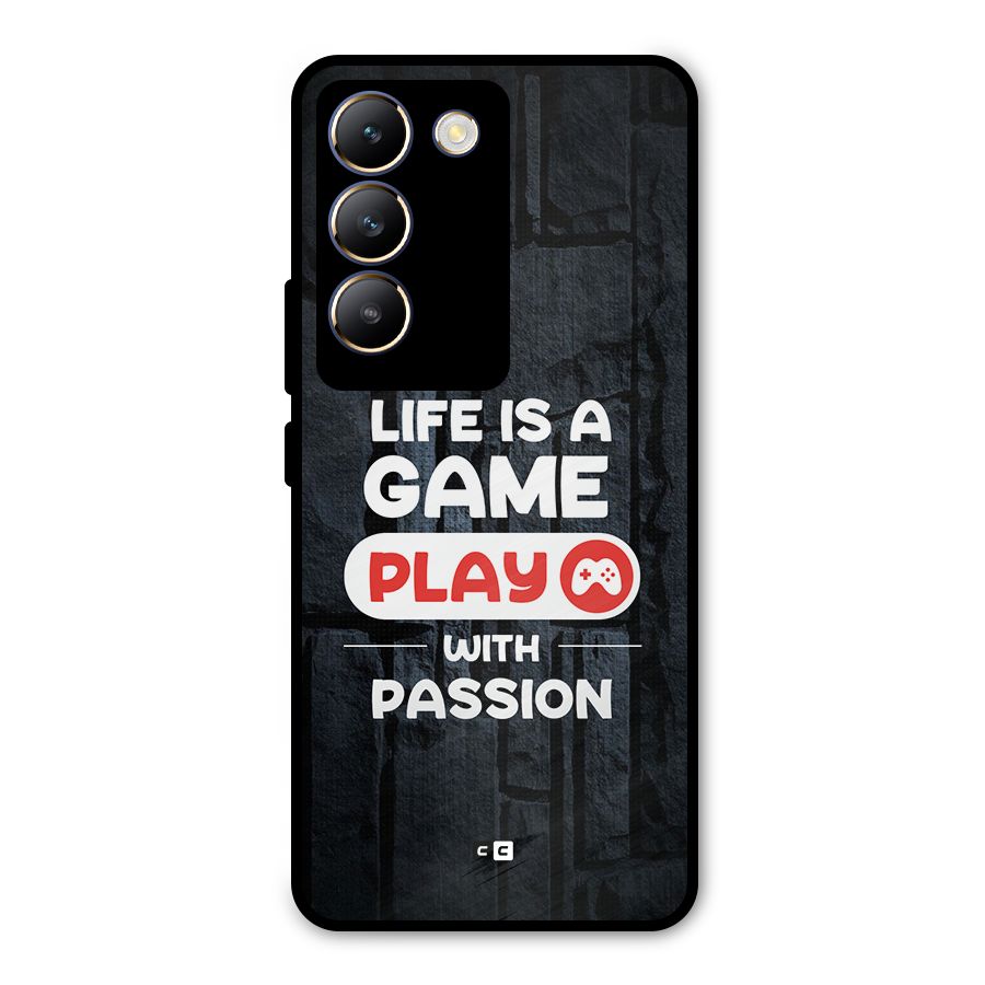 Play With Passion Metal Back Case for Vivo T3 5G