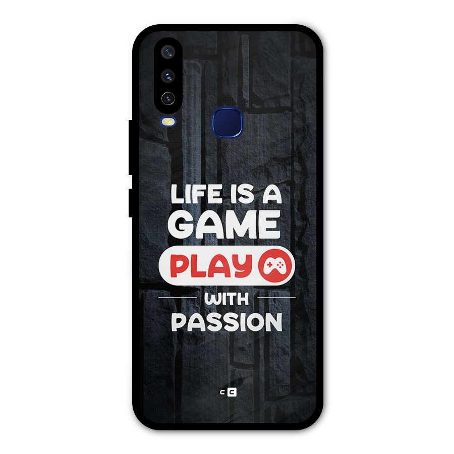 Play With Passion Metal Back Case for Vivo V17