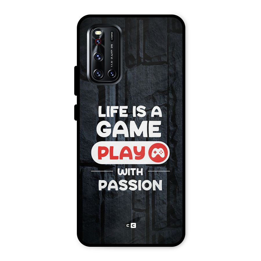 Play With Passion Metal Back Case for Vivo V19