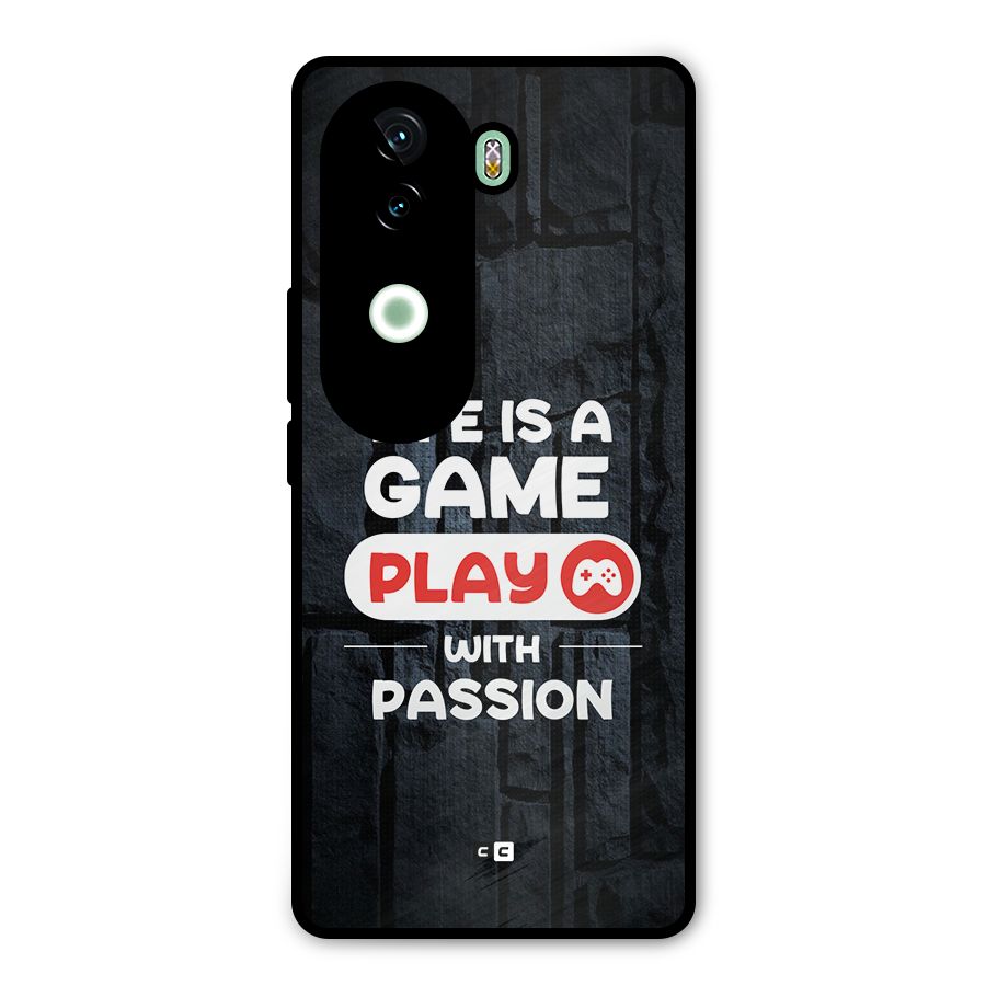 Play With Passion Metal Back Case for Vivo V40e