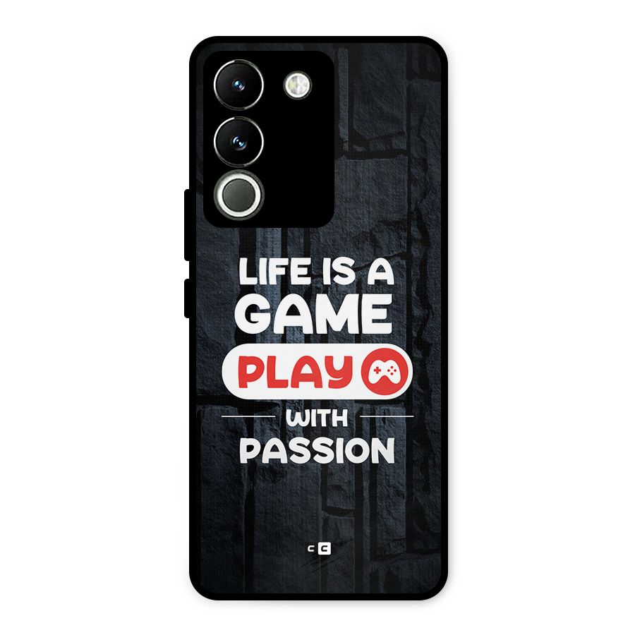 Play With Passion Metal Back Case for Vivo Y200