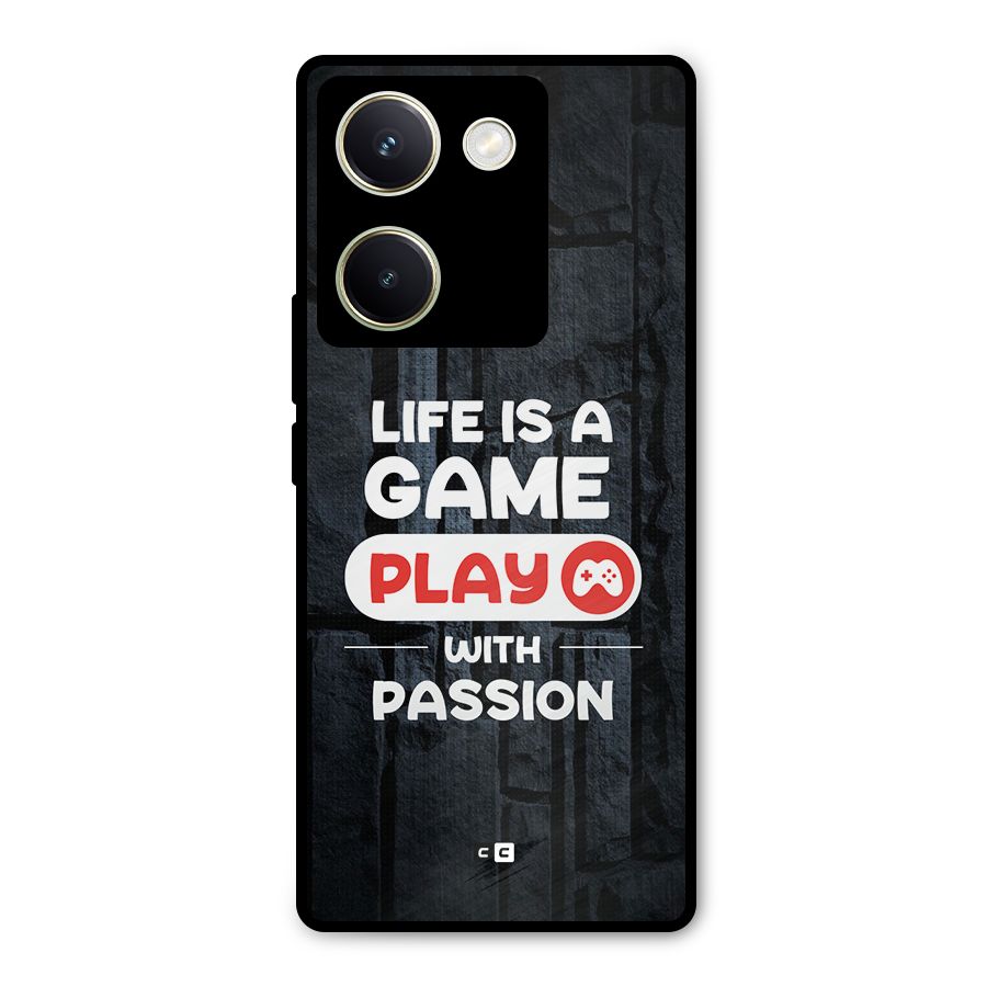 Play With Passion Metal Back Case for Vivo Y200 Pro