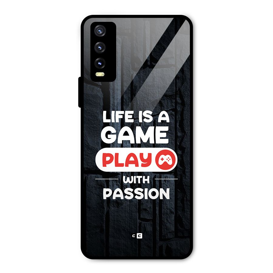 Play With Passion Metal Back Case for Vivo Y20i