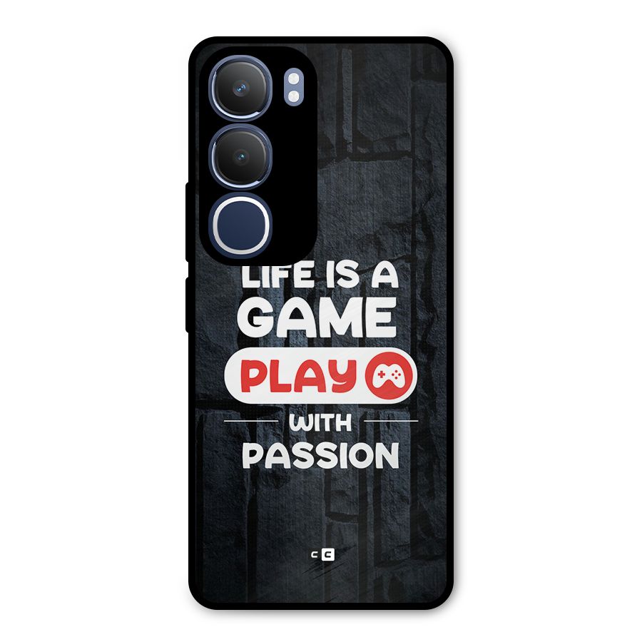 Play With Passion Metal Back Case for Vivo Y29