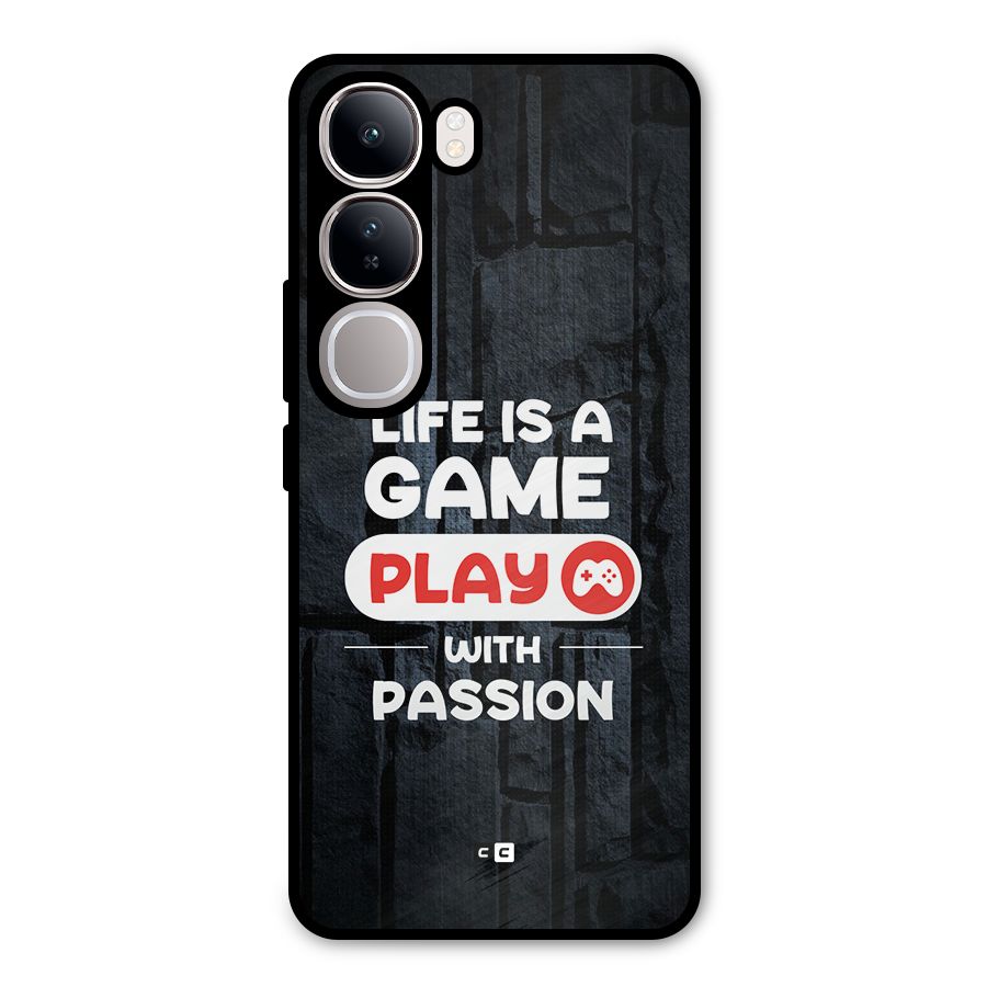 Play With Passion Metal Back Case for Vivo Y300