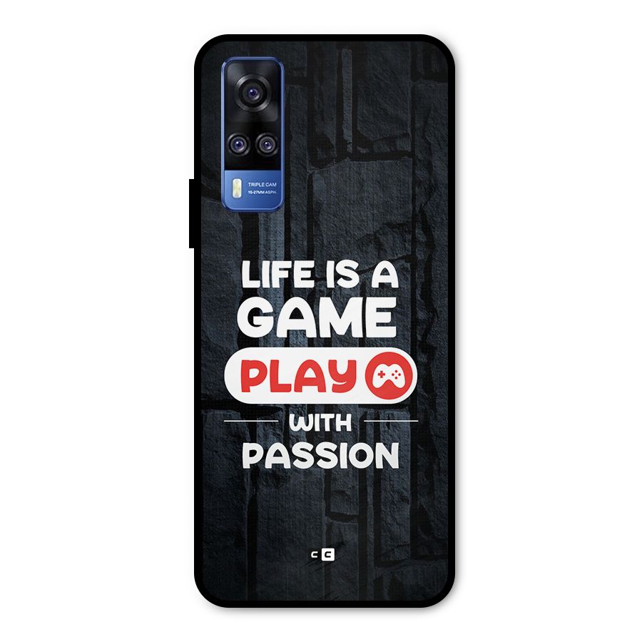 Play With Passion Metal Back Case for Vivo Y31