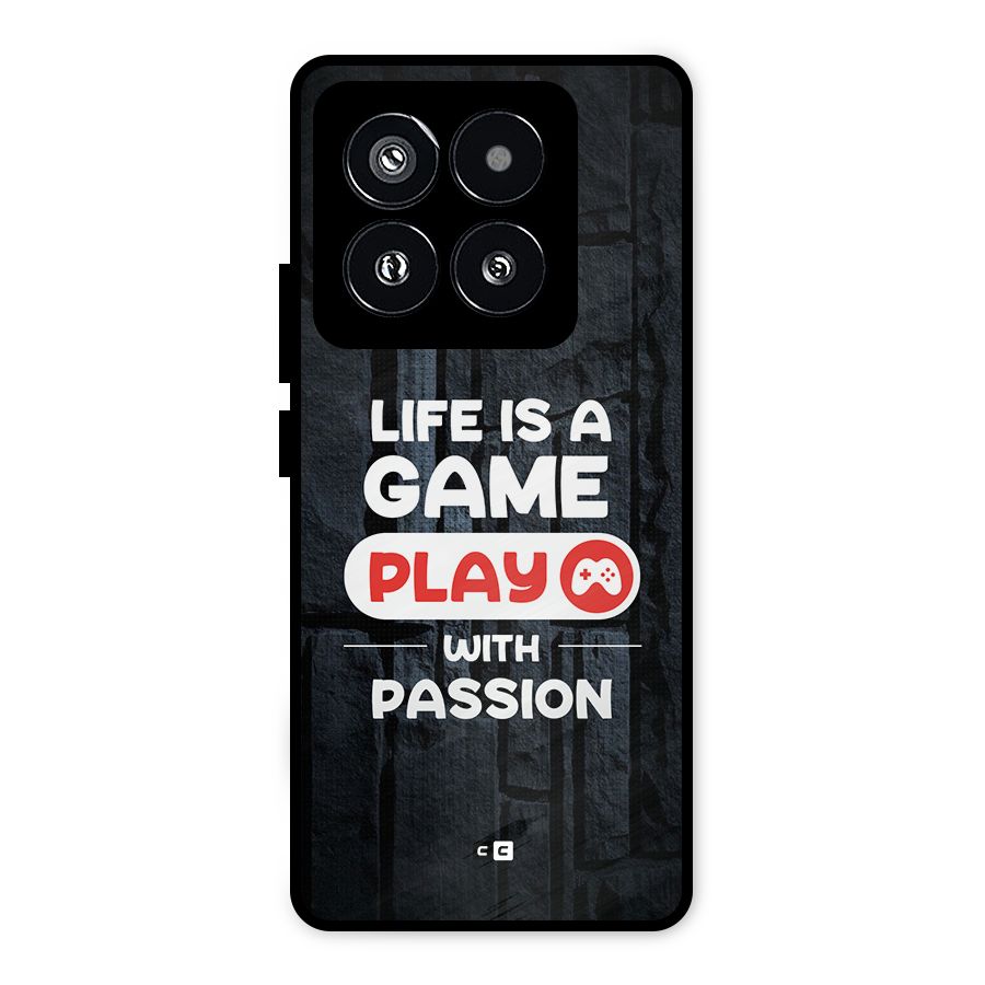 Play With Passion Metal Back Case for Xiaomi 14 Pro