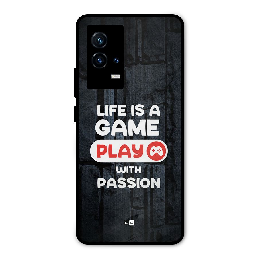 Play With Passion Metal Back Case for iQOO 9 5G