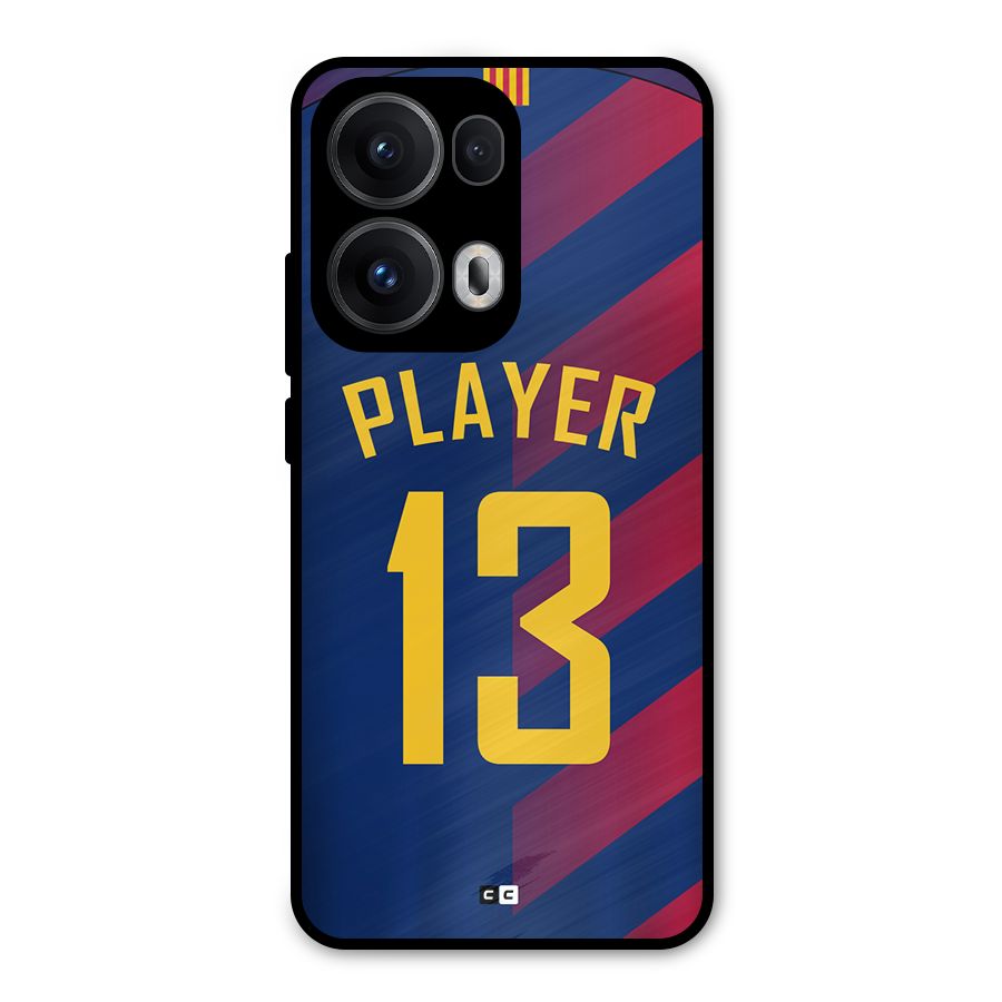 Player Thirteen Metal Back Case for Oppo Reno13 Pro