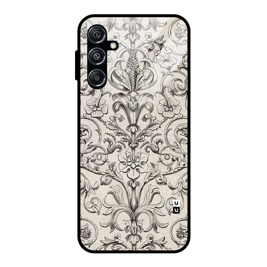 Pleasing Artsy Design Glass Back Case for Galaxy M34 5G