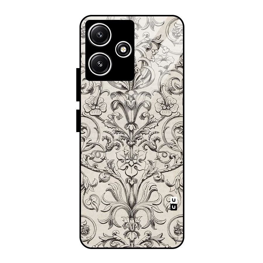 Pleasing Artsy Design Glass Back Case for Poco M6 Pro