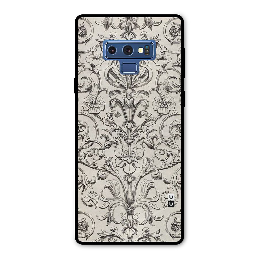Pleasing Artsy Design Metal Back Case for Galaxy Note 9