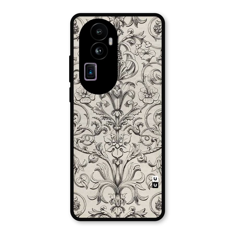Pleasing Artsy Design Metal Back Case for Oppo Reno10 Pro Plus