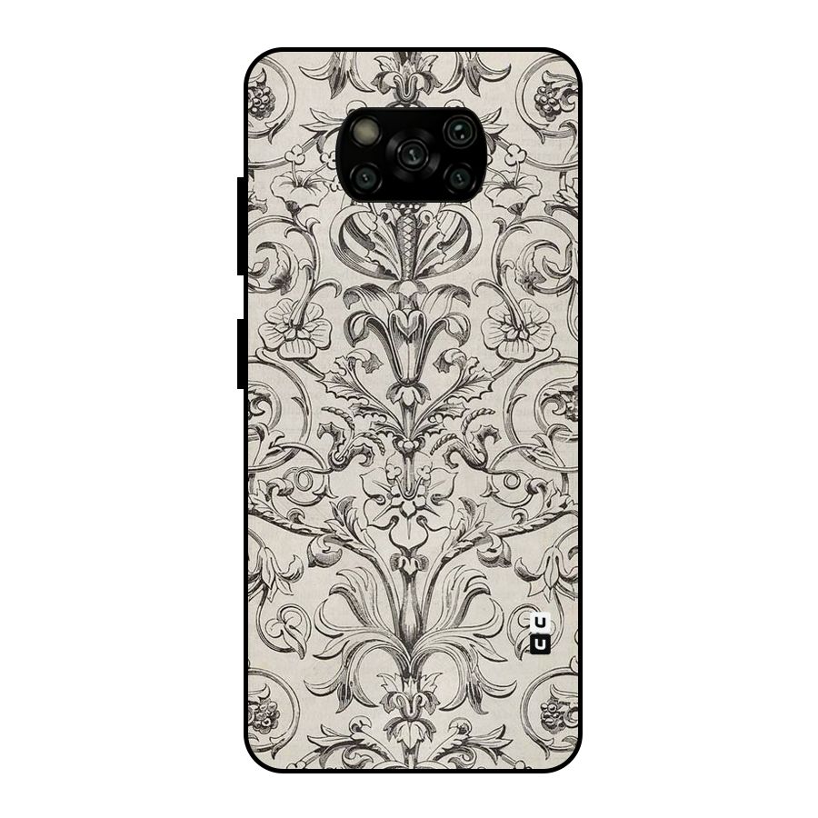 Pleasing Artsy Design Metal Back Case for Poco X3
